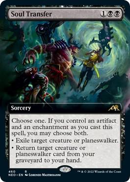 Soul Transfer 460/302 (Kamigawa: Neon Dynasty)  - Extended Art Foil