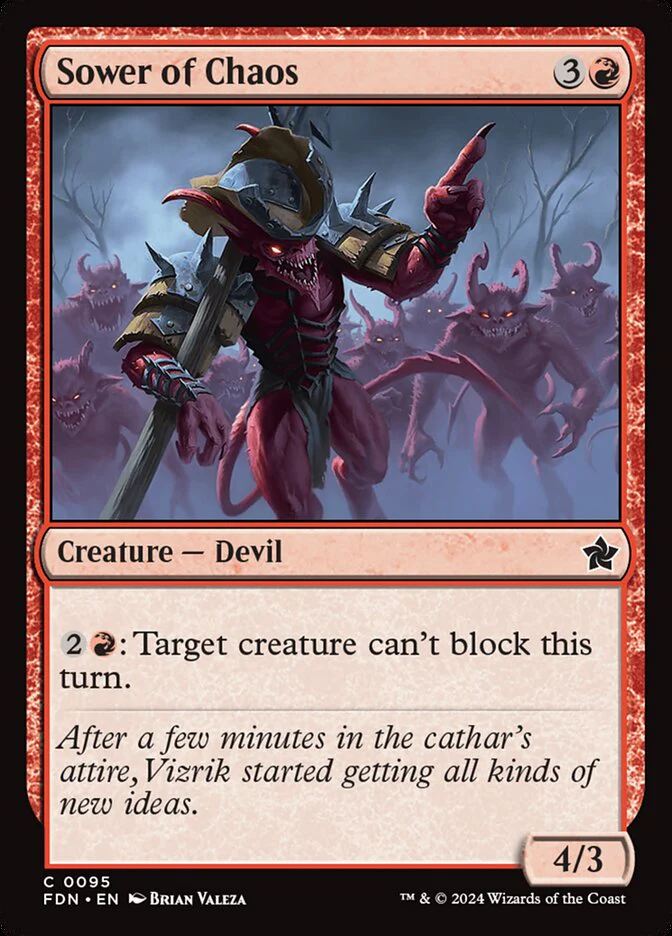 Sower of Chaos 95/291 (Foundations)
