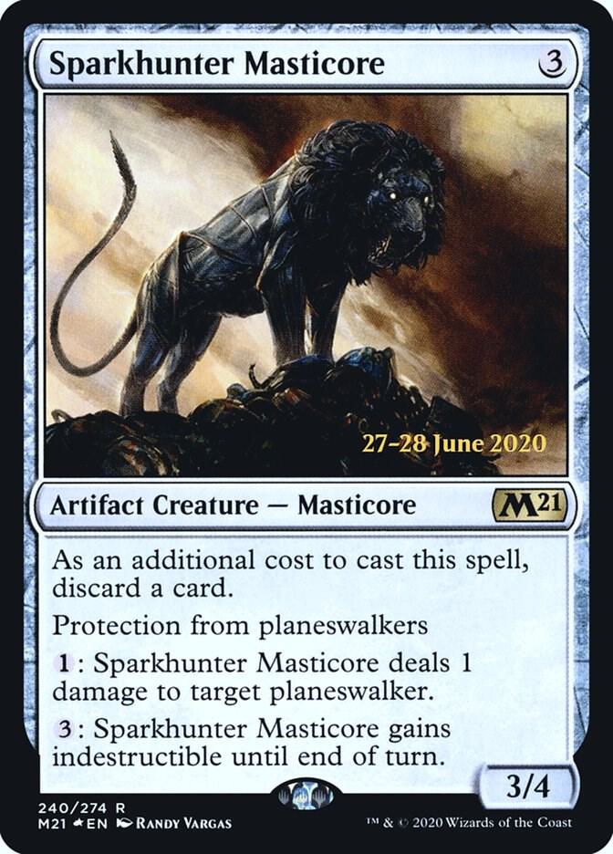 Sparkhunter Masticore 240s/137 (Prerelease Cards)  - Foil
