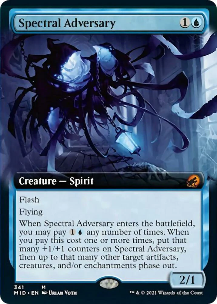 Spectral Adversary Extended Art 341/277 (Innistrad: Midnight Hunt)  - Foil