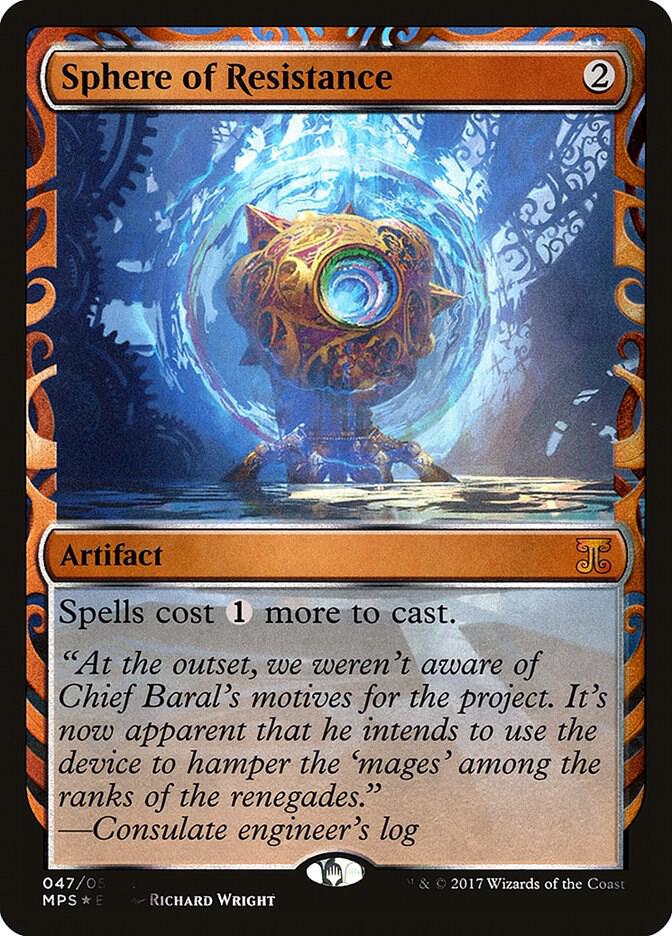 Sphere of Resistance 47/54 (Masterpiece Series: Kaladesh Inventions)  - Foil