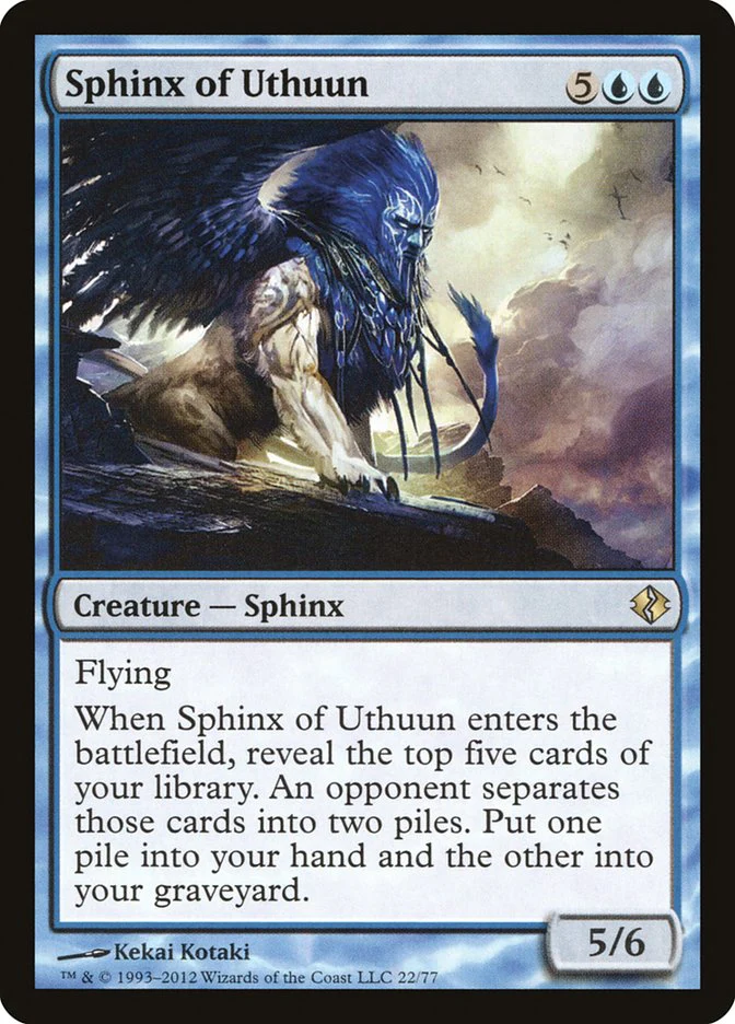 Sphinx of Uthuun 22/77 (Duel Decks: Venser vs. Koth)