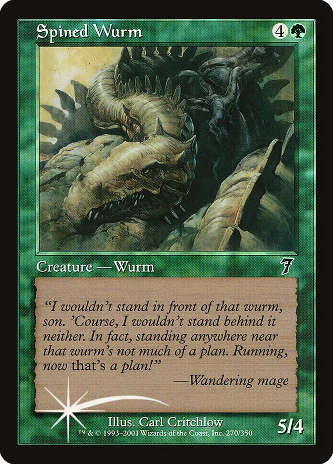 Spined Wurm 270 (7th Edition)  - Foil