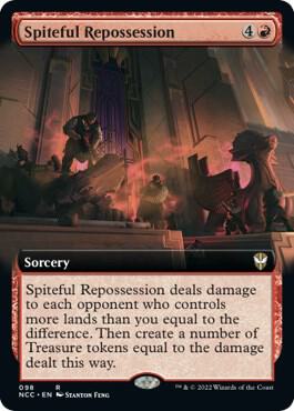 Spiteful Repossession Extended Art 98/93 (Commander: Streets of New Capenna)  - Foil