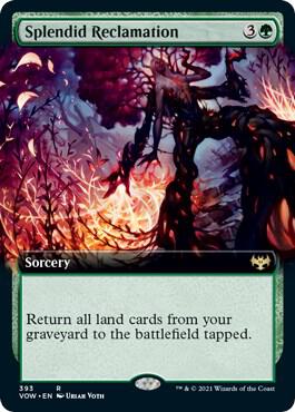 Splendid Reclamation Extended Art 393 (Innistrad: Crimson Vow)  - Foil