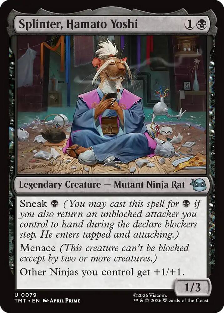 Splinter, Hamato Yoshi 79/190 (Teenage Mutant Ninja Turtles)
