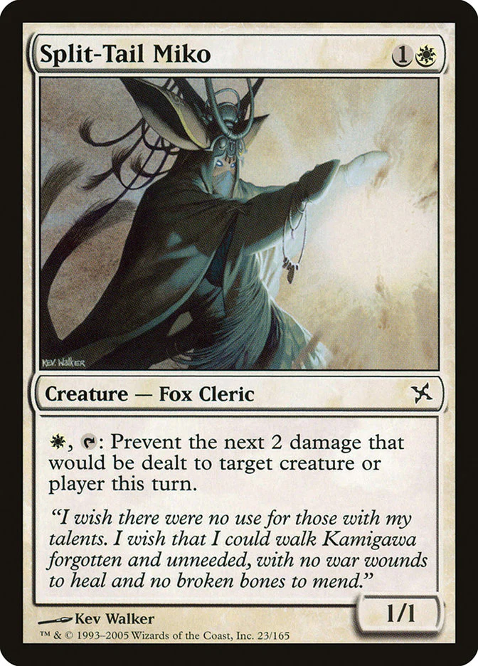 Split-Tail Miko 23/165 (Betrayers of Kamigawa) - Foil