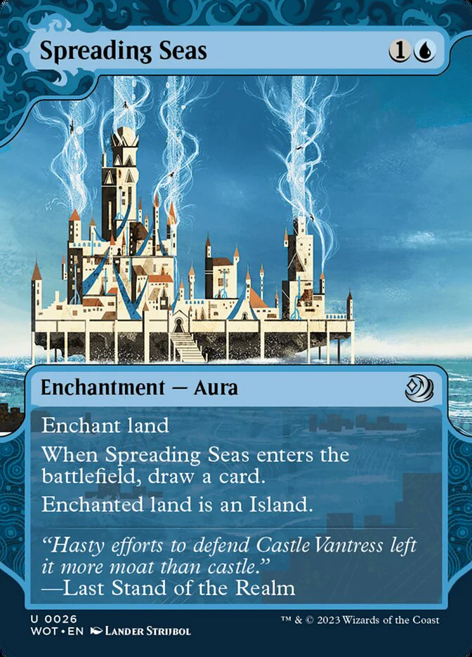 Spreading Seas 26/63 (Wilds of Eldraine: Enchanting Tales)  - Showcase Foil