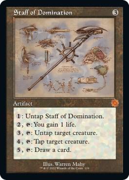 Staff of Domination Schematic 119/63 (The Brothers' War: Retro Frame Artifacts)
