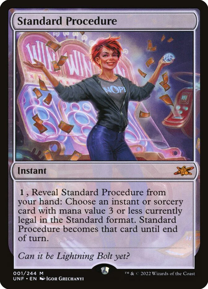 Standard Procedure 1/244 (Unfinity)