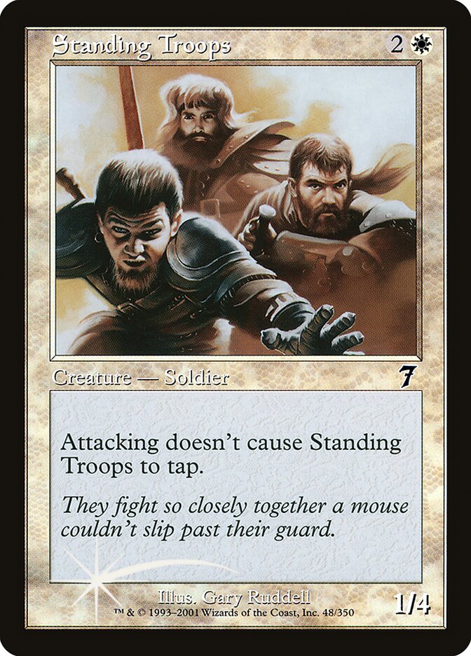 Standing Troops 48★/350 (7th Edition)  - Foil