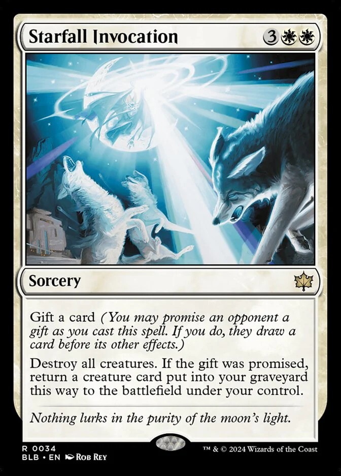 Starfall Invocation 34 (Bloomburrow)