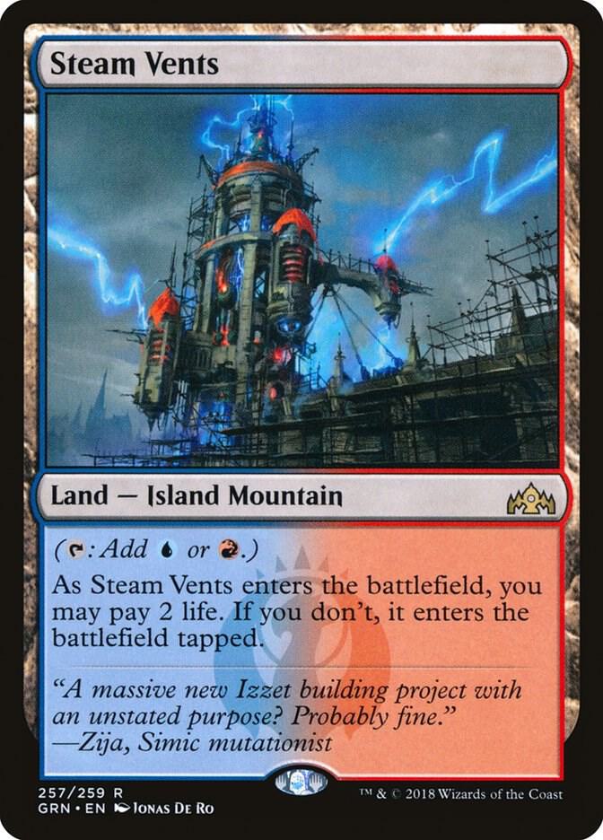 Steam Vents 257/259 (Guilds of Ravnica)  - Foil