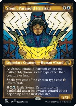 Stenn Paranoid Partisan Textured Foil 361/281 (Dominaria United)  - Foil