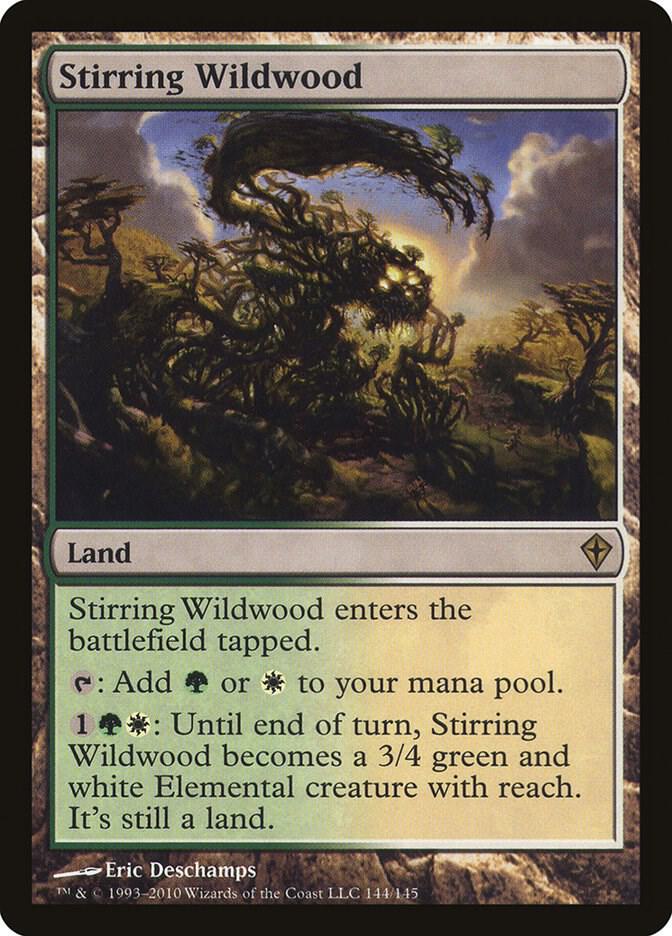 Stirring Wildwood 144/145 (Worldwake)  - Foil