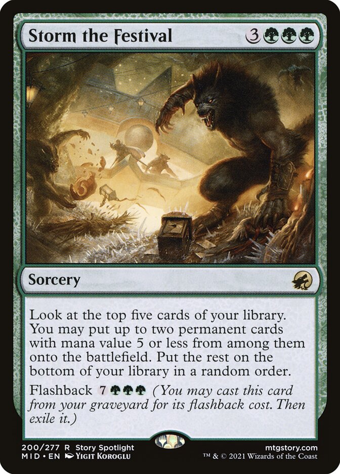 Storm the Festival 200 (Innistrad: Midnight Hunt)  - Foil
