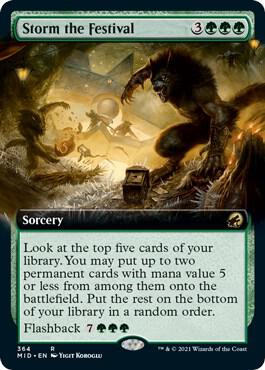 Storm the Festival Extended Art 364/277 (Innistrad: Midnight Hunt)  - Foil