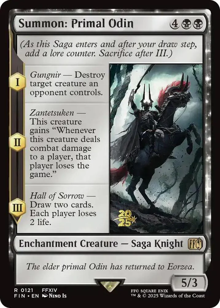 Summon Primal Odin 121s/116 (Prerelease Cards)  - Foil