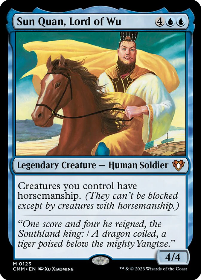 Sun Quan, Lord of Wu 123 (Commander Masters)
