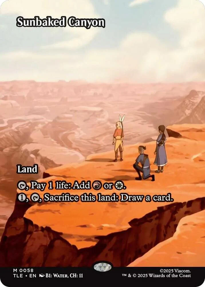 Sunbaked Canyon  58/317 (Avatar: The Last Airbender: Eternal-Legal)  - Borderless Foil