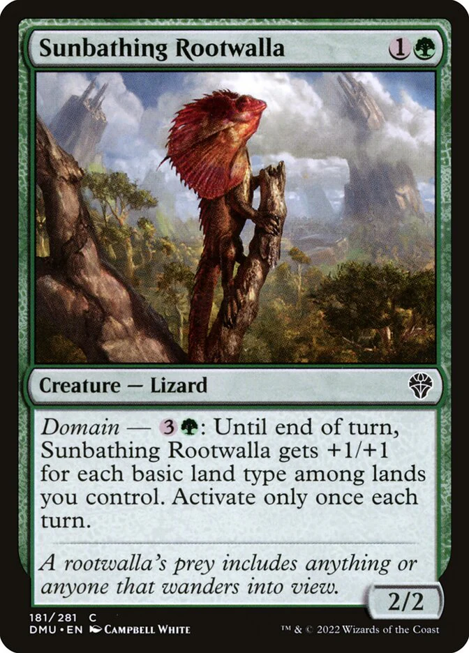 Sunbathing Rootwalla 181/281 (Dominaria United)