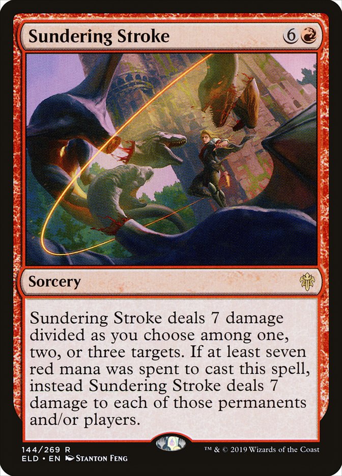 Sundering Stroke 144/269 (Throne of Eldraine) - Foil
