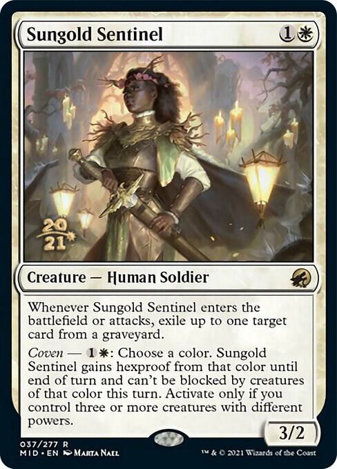 Sungold Sentinel 37 (Prerelease Cards)  - Foil