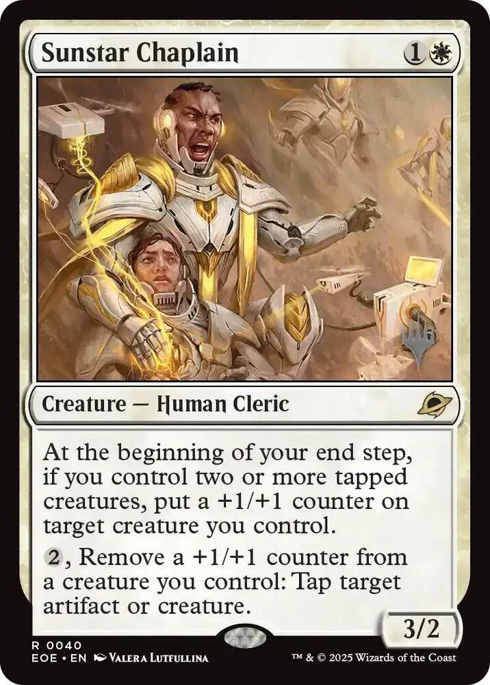 Sunstar Chaplain 40 (Promo Pack: Edge of Eternities)