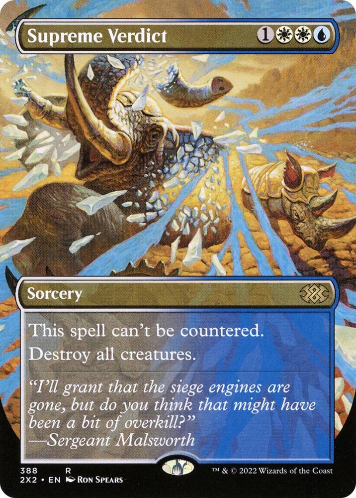 Supreme Verdict Borderless 388/331 (Double Masters 2022)