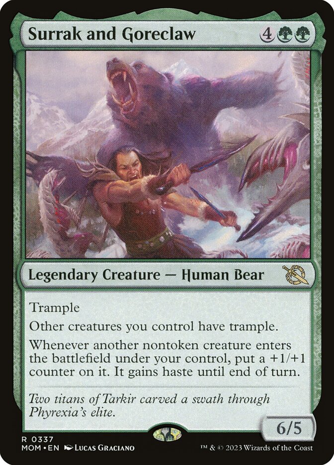 Surrak and Goreclaw 337/291 (March of the Machine)