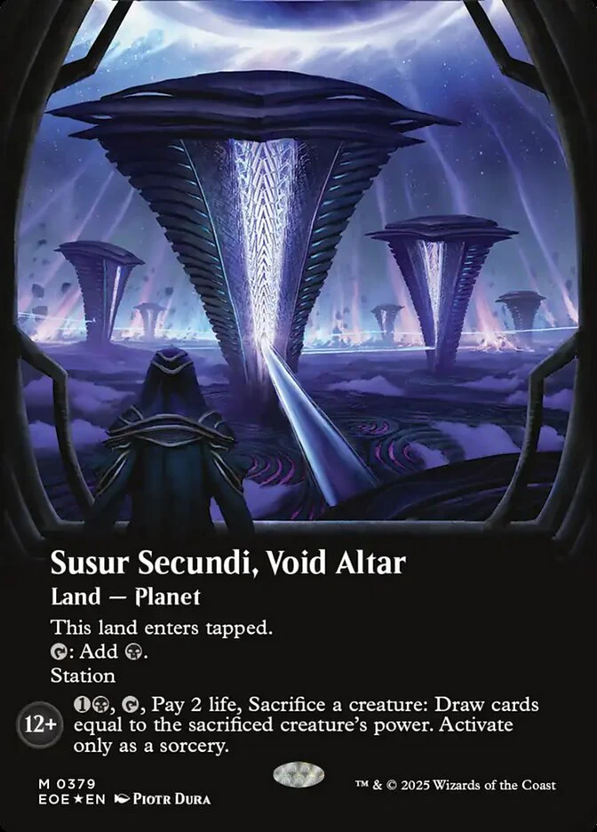 Susur Secundi, Void Altar 379 (Edge of Eternities)  - Borderless Galaxy Foil