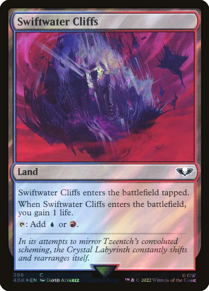 Swiftwater Cliffs  296★/617 (Universes Beyond: Warhammer 40,000)  - Surge Foil