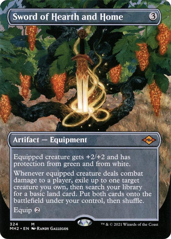 Sword of Hearth and Home Borderless 324/303 (Modern Horizons 2)  - Foil