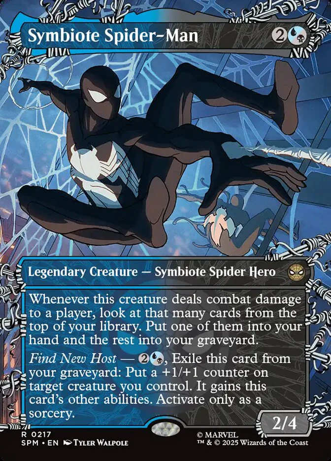 Symbiote Spider-Man 217/198 (Marvel's Spider-Man) - Showcase Foil