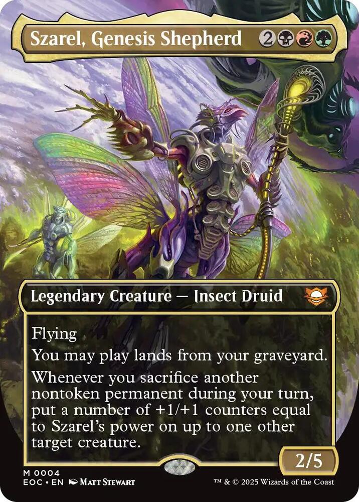 Szarel Genesis Shepherd Borderless (Dupe) 4 (Commander: Edge of Eternities)  - Foil