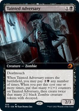 Tainted Adversary Extended Art 350/277 (Innistrad: Midnight Hunt)