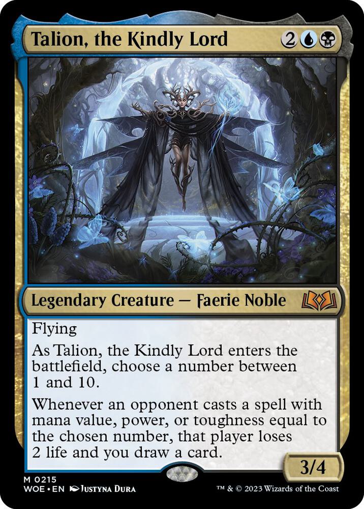 Talion, the Kindly Lord 215 (Wilds of Eldraine) - Foil
