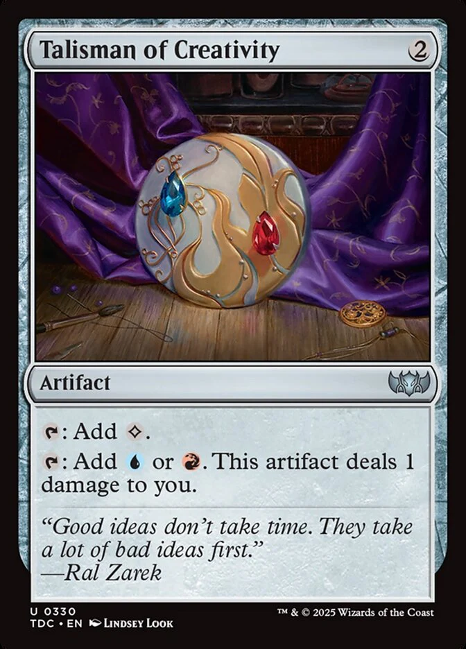 Talisman of Creativity 330/413 (Commander: Tarkir: Dragonstorm)