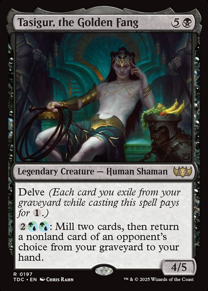 Tasigur, the Golden Fang 197/413 (Commander: Tarkir: Dragonstorm)