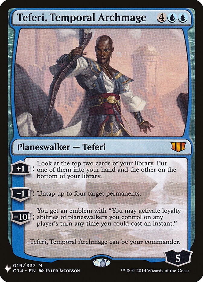 Teferi, Temporal Archmage C14-19/5075 (The List Reprints)