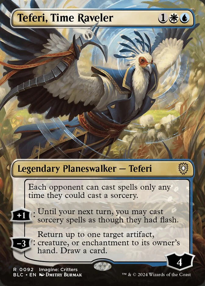 Teferi, Time Raveler 92/40 (Commander: Bloomburrow)