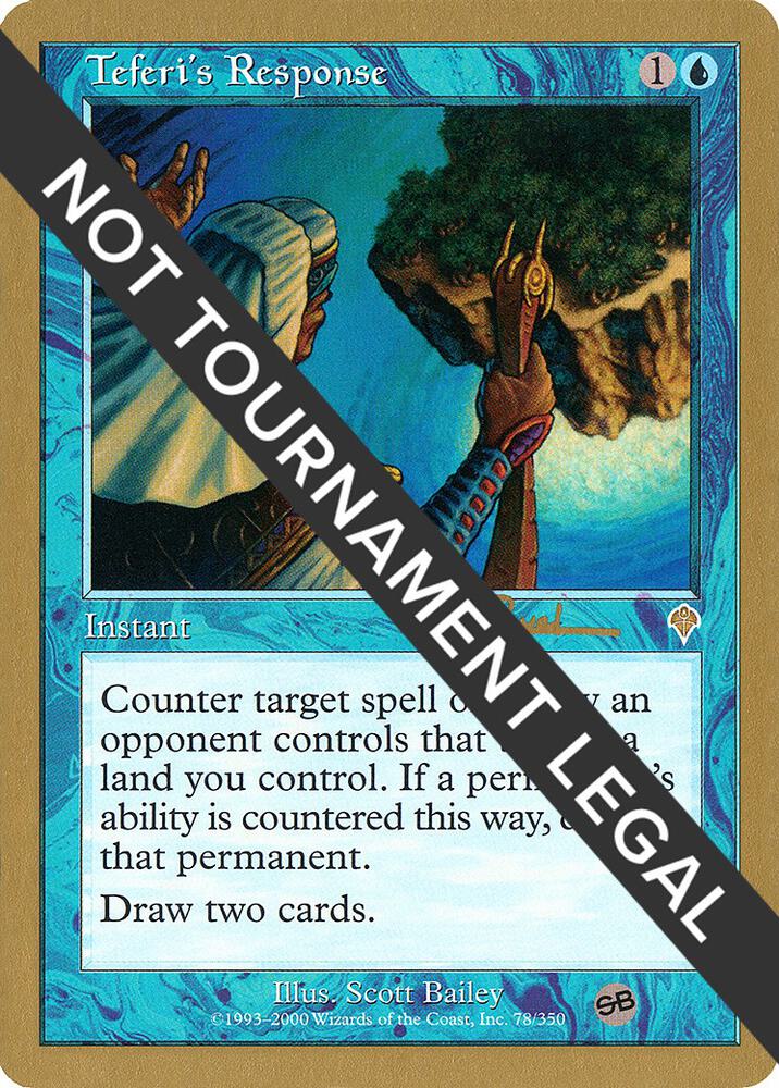 Teferis Response 2001 Antoine Ruel INV SB ar78sb/138 (World Championship Decks)