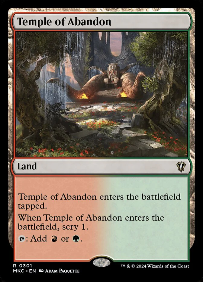 Temple of Abandon 301/311 (Commander: Murders at Karlov Manor)