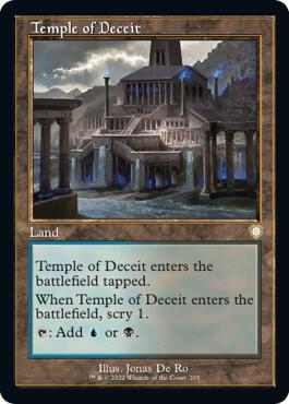 Temple of Deceit Retro Frame 205/40 (Commander: The Brothers' War)