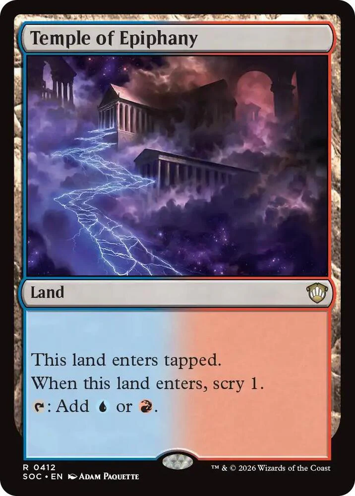 Temple of Epiphany 412 (Commander: Secrets of Strixhaven)