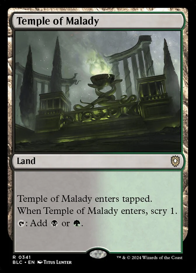 Temple of Malady 341 (Commander: Bloomburrow)
