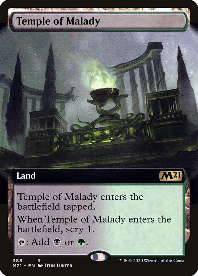 Temple of Malady 388/274 (Core Set 2021)  - Extended Art Foil