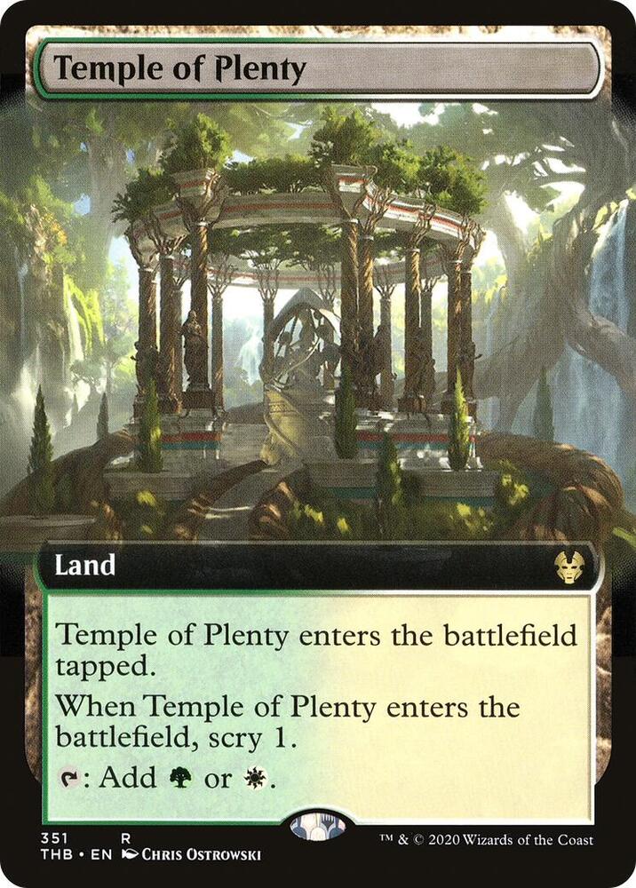 Temple of Plenty 351/254 (Theros Beyond Death)  - Extended Art Foil