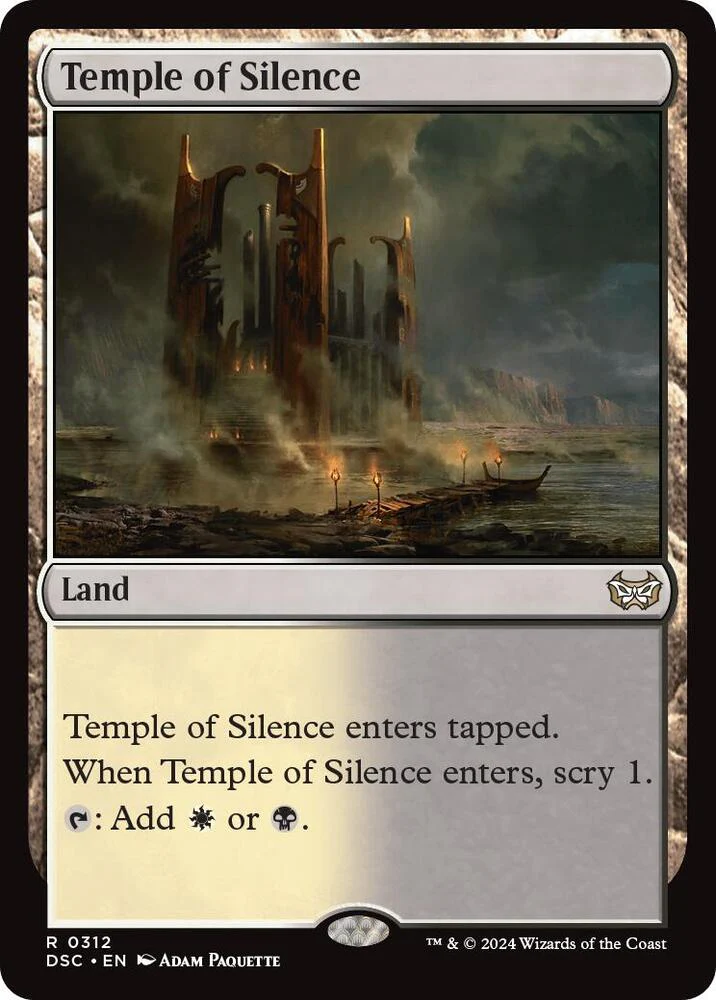 Temple of Silence 312/40 (Commander: Duskmourn: House of Horror)