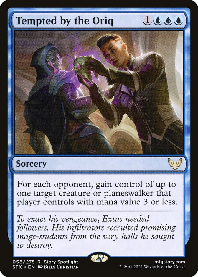 Tempted by the Oriq 58/275 (Strixhaven: School of Mages)  - Foil